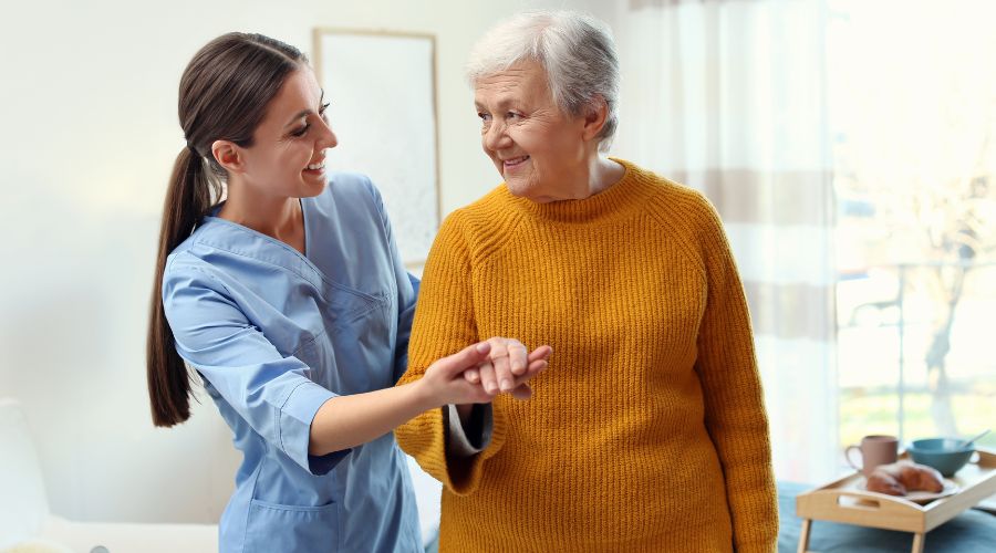 Providing social care for the elderly and adults who may need companionship and reassurance