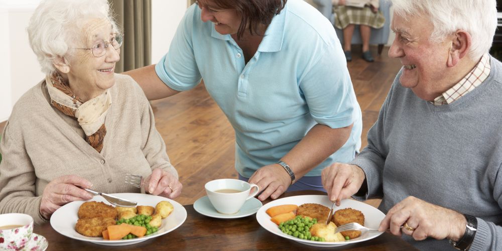 Nutritious meal supporting elderly recovery at home after hospital discharge